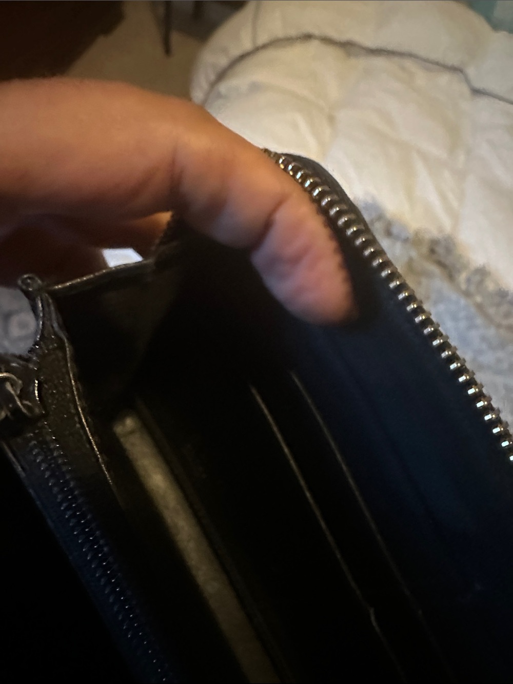 Gucci Black Embossed GG Zip-Around Wallet - Picture 7 of 9